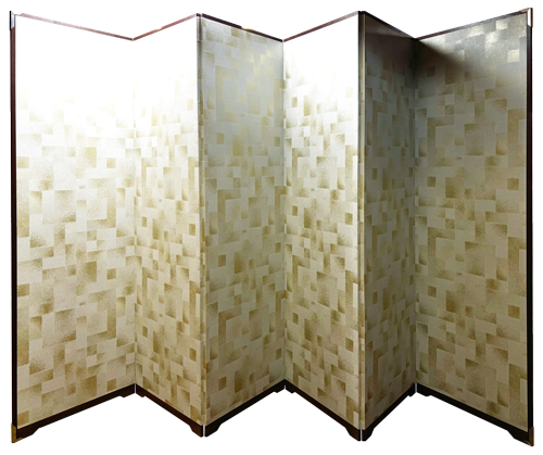 クロス屏風7尺6曲　3